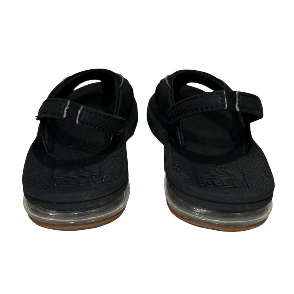 Reef Ahi Black Gum Kids Sandals Flip Flops with Backstrap - Picture 5 of 9